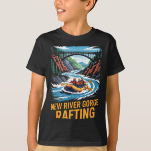 New River Gorge Rafting Whitewater Kayak Outdoor W T-Shirt
