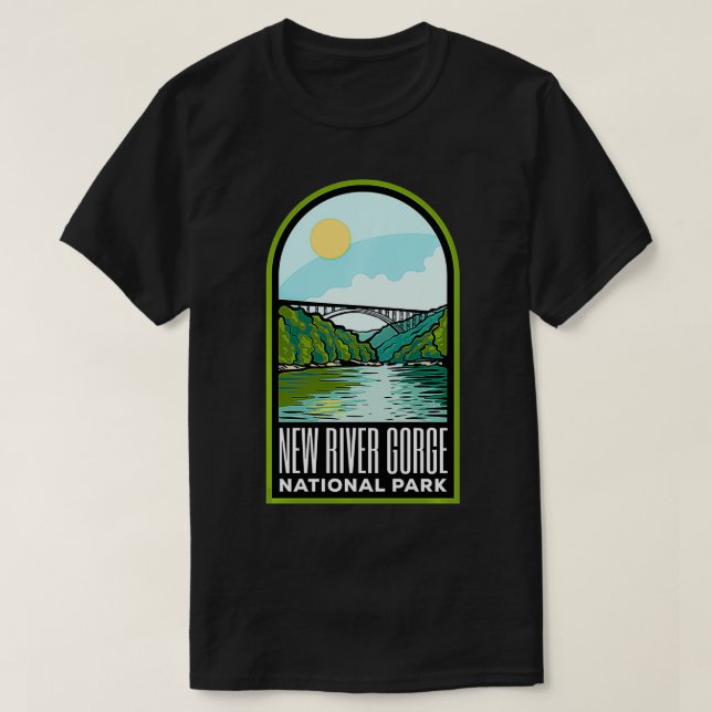 New River Gorge West Virginia  T-Shirt (Design Front)