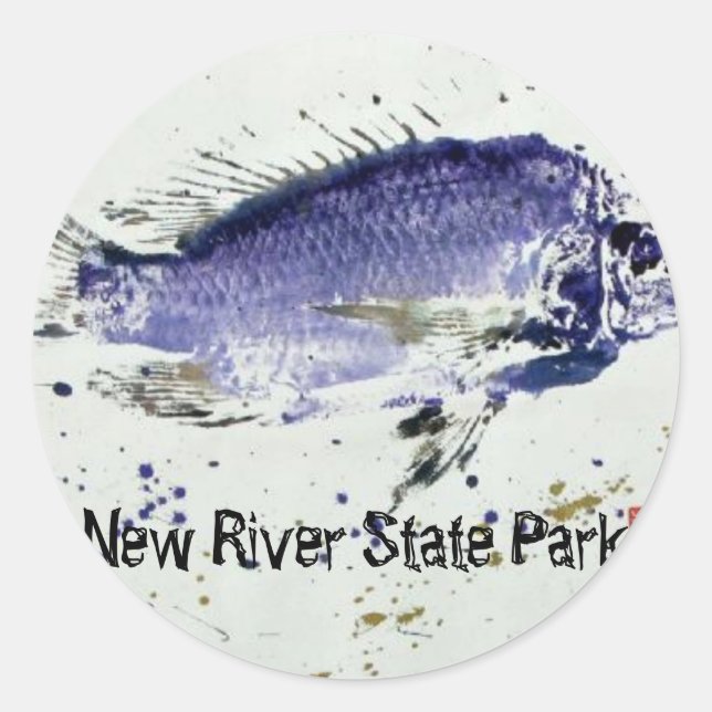 New River State Park Classic Round Sticker (Front)