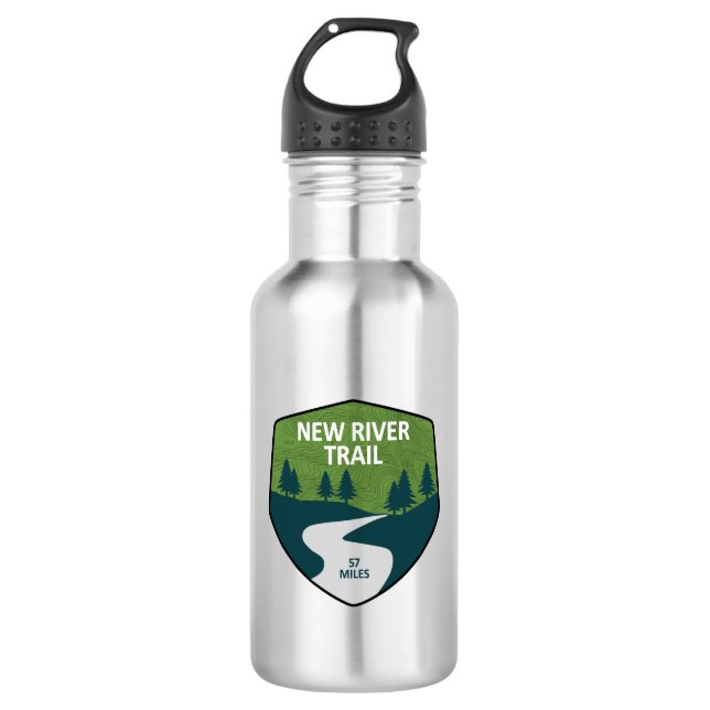 New River Trail 532 Ml Water Bottle (Front)