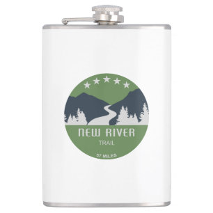New River Trail Hip Flask