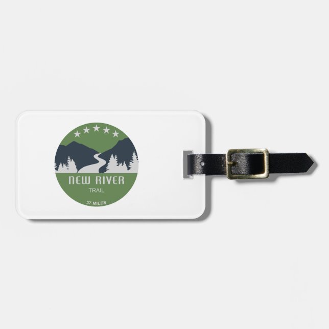 New River Trail Luggage Tag (Front Horizontal)