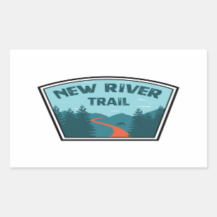 New River Trail Rectangular Sticker