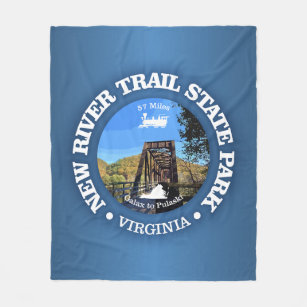 New River Trail SP (cycling c) Fleece Blanket