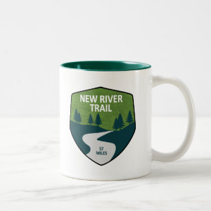 New River Trail Two-Tone Coffee Mug