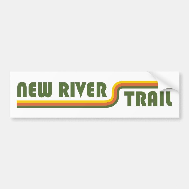New River Trail Virginia Bumper Sticker (Front)