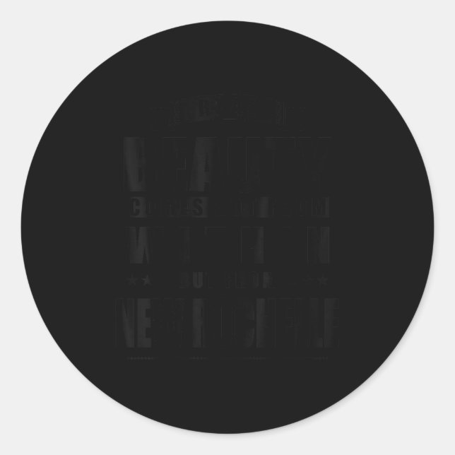 New Rochelle - Funny D City Gift  Classic Round Sticker (Front)