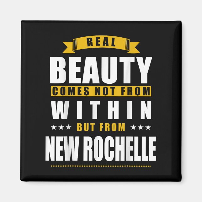 New Rochelle - Funny D City Gift  Magnet (Front)