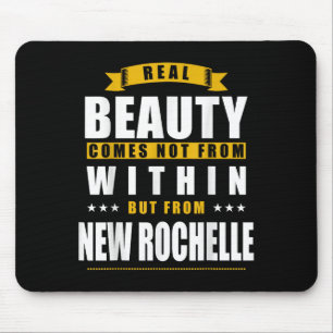 New Rochelle - Funny D City Gift Mouse Mat