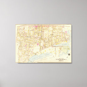 New Rochelle wards 1-2, New York Canvas Print
