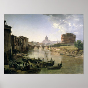 New Rome with the Castel Sant'Angelo Poster