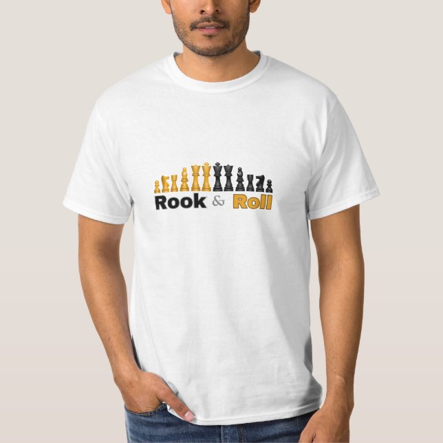NEW! Rook and Roll - Chess T-Shirt (Front)