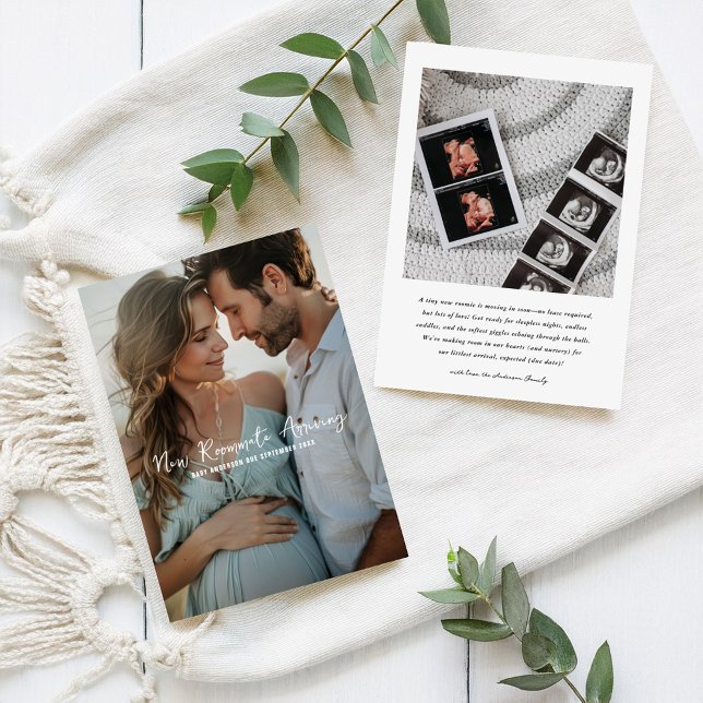 New Roommate Arriving | Photo Pregnancy Announcement (Creator Uploaded)