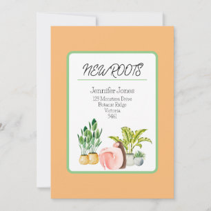 New Roots/Moving Announcement Card