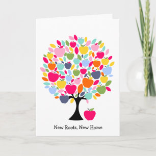 New Roots New Home Card   Apple Tree Moving House 