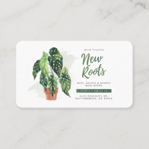 New Roots We've Moved Chic Moving Announcement