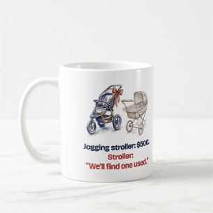 New Running Dad Gift: Jogging Stroller Coffee Mug