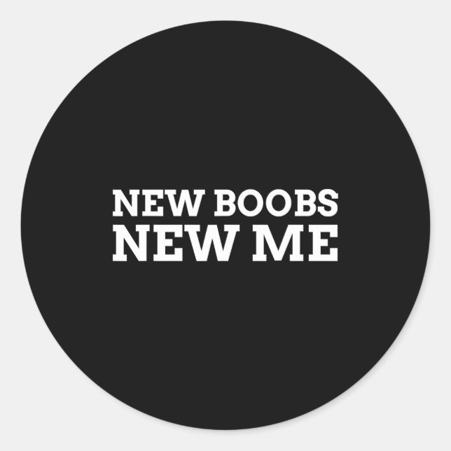 New S New Me Funny Job  Classic Round Sticker (Front)