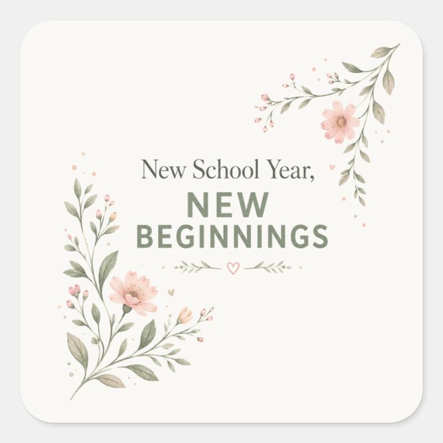 New School Year Teacher Sticker | Teacher Gift (Front)