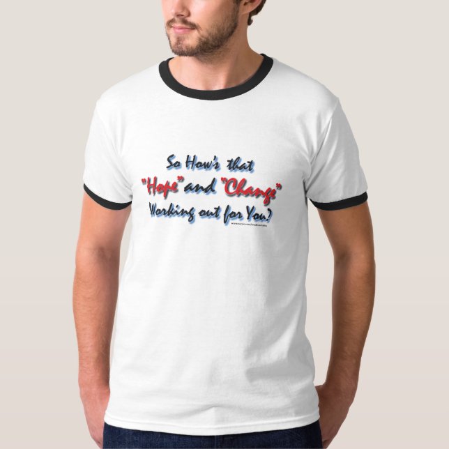 New-Script Hope and Change T-Shirt (Front)