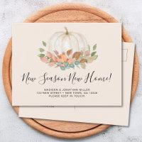 New Season New Home Fall Autumn Pumpkin Moving