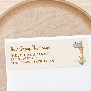 New Season New Home Fall Moving Return Address 