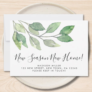 New Season New Home Foliage Moving Announcement