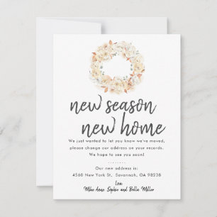 New Season New Home   Moving Announcement Card