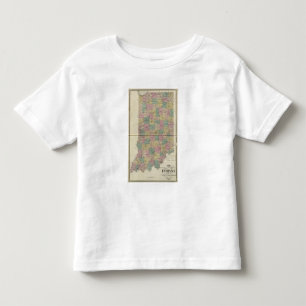 New sectional and township map of Indiana Toddler T-Shirt
