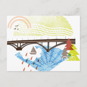 New Sellwood Bridge Portland Postcard