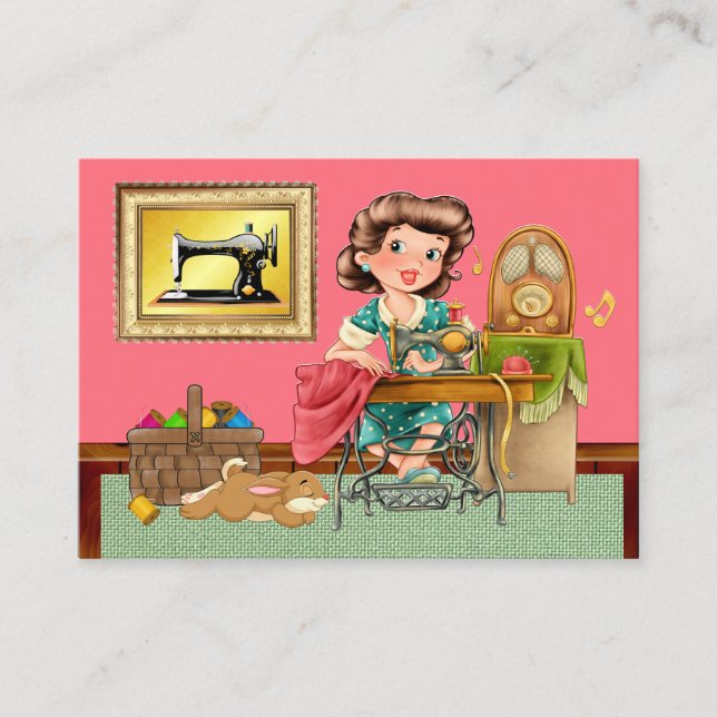 New Sewing / Seamstress / Fashion Business Card (Front)