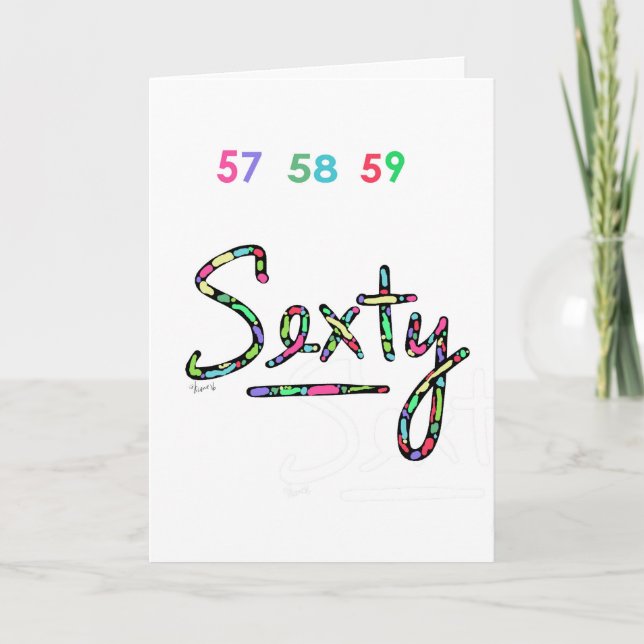 NEW Sexty Psychadelic Birthday CARD! Card (Front)