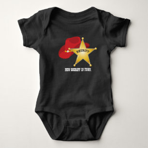 New Sheriff in Town Baby Boy bodysuit