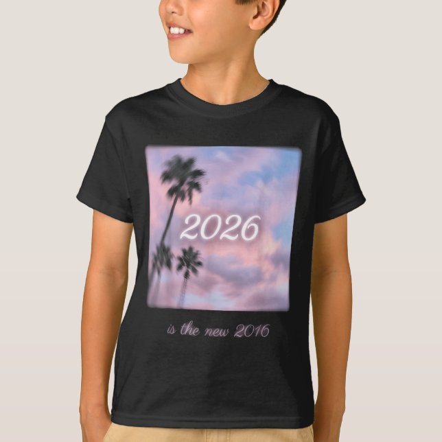 New Shirt 2016 Retro Palm Tree Sunset (Front)