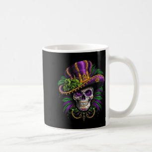 New Shirt Mardi Gras Costume Sugar Skull Coffee Mug