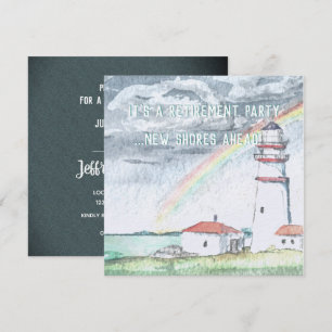 New Shores Lighthouse Retirement Party Invitation