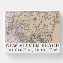 New Silver Beach Wood Sign