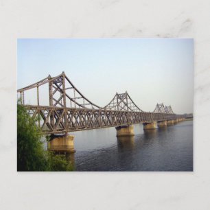 New Sino-Korean Friendship Bridge Over Yalu River Postcard