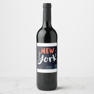 New Skyline Inspired Design Wine Label