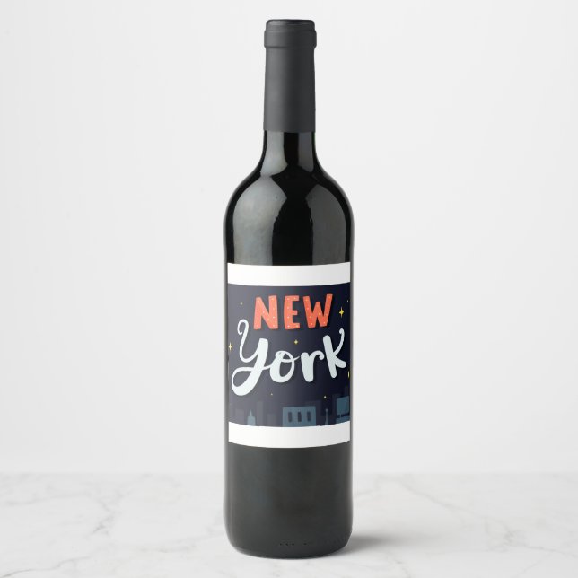 New Skyline Inspired Design Wine Label (Front)