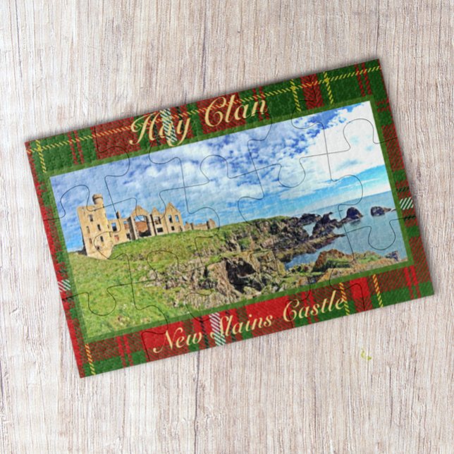 New Slains Castle – Hay Clan Tartan Jigsaw Puzzle (Creator Uploaded)
