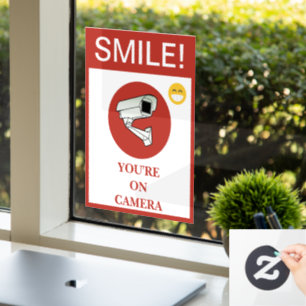 NEW! Smile You’re On Camera — Security Cling