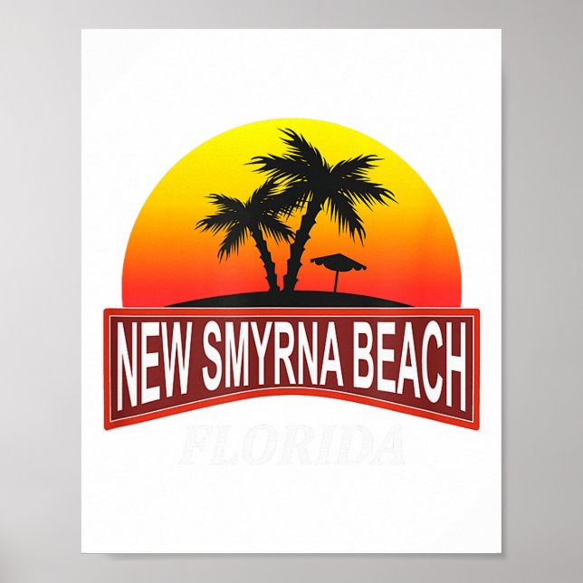 New Smyrna Beach Florida - Beach Vacation -  Poster (Front)