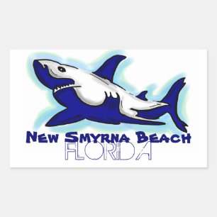 New Smyrna Beach Florida blue shark stickers