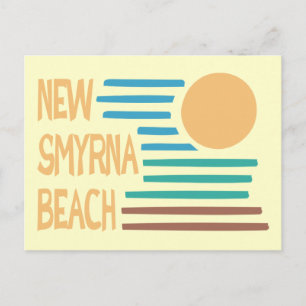 New Smyrna Beach Florida geometric design Postcard
