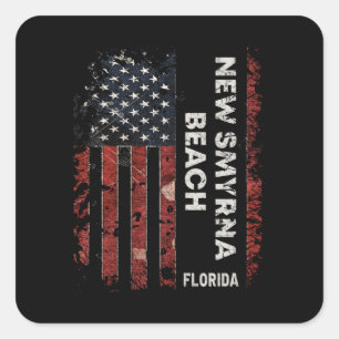 New Smyrna Beach Florida Square Sticker