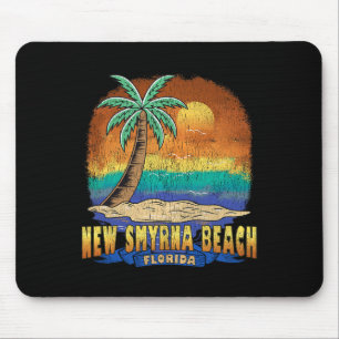 New Smyrna Beach Florida Vintage Distressed Souven Mouse Mat