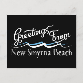 New Smyrna Beach Water Waves Postcard