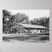 New Smyrna, Florida Railway Station, 1904