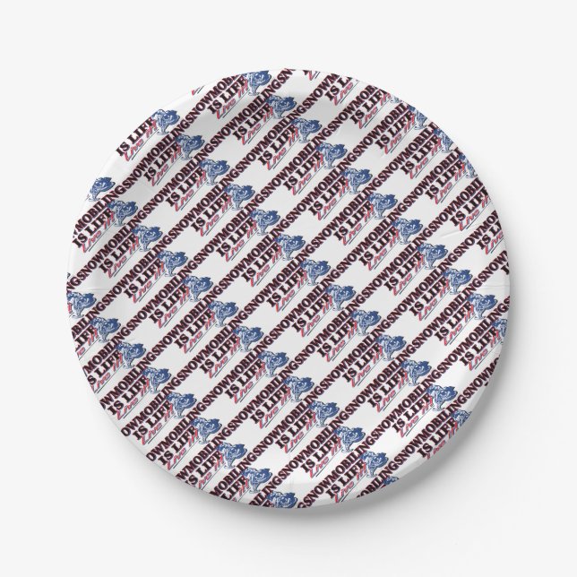 NEW-SNOWMOBILING-IS-LIFE PAPER PLATE (Front)
